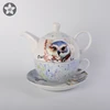 Durable restaurant teapots beautiful ceramic colored teapot