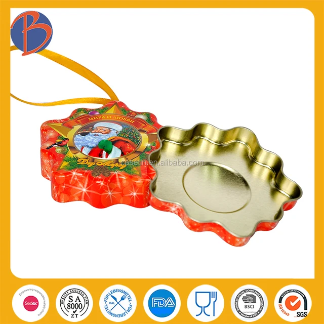 2017 new deisgn tinplate xmas christmas gift customized recipe