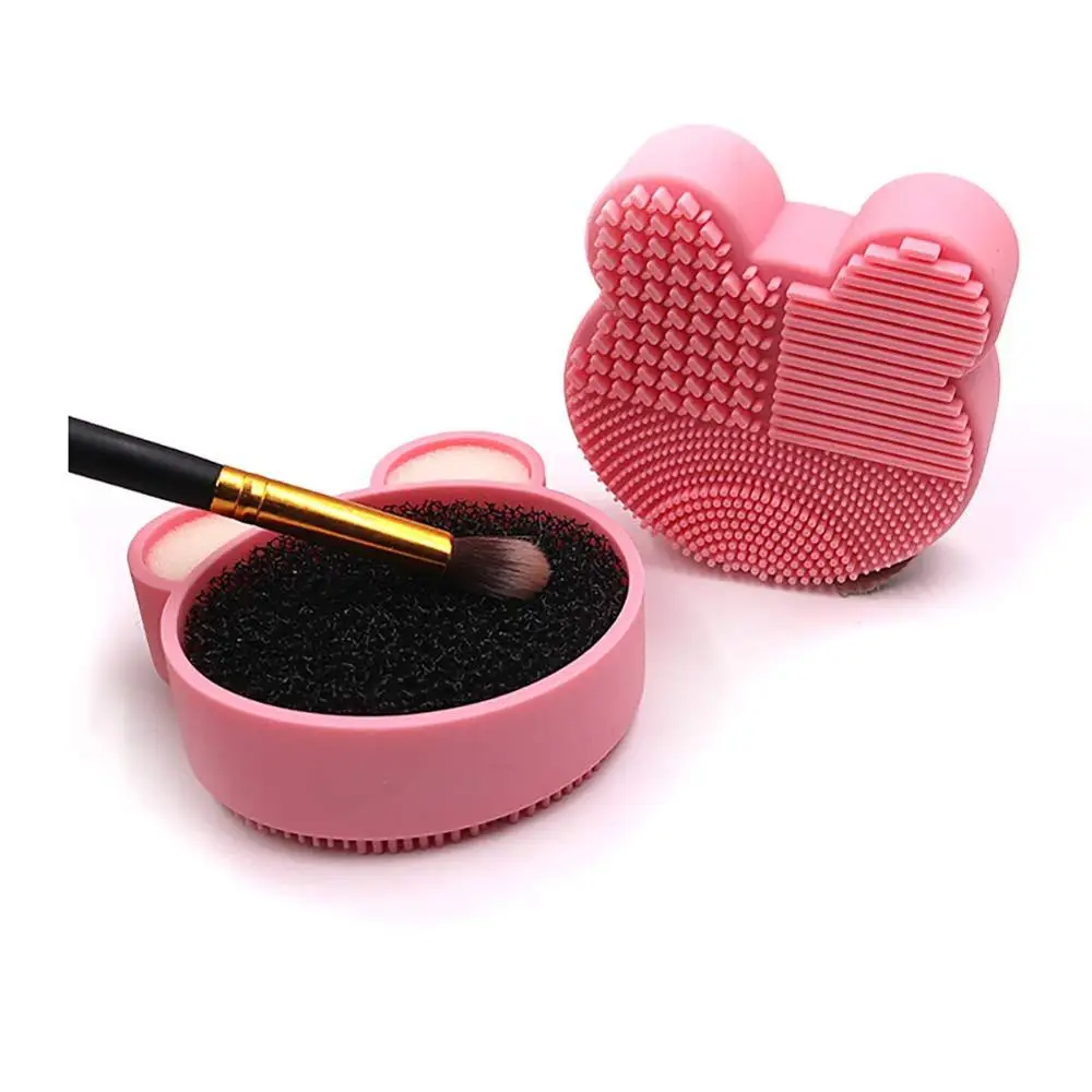 Makeup Brush Cleaner Kit Dual Use Silicon Cosmetic Brush Cleaning Sponge Bear Shape Dry Color Removal Sponge
Makeup Brush Cleaner Kit Dual Use Silicon Cosmetic Brush Cleaning Sponge Bear Shape Dry Color Removal Sponge