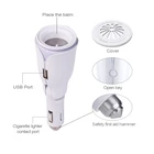 black and white 12V No noise air fresh aroma essential oil car diffuser