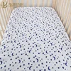 bamboo cotton jersey baby crib sheet for boys and girls