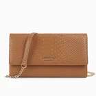 MINANDIO 2108 wholesale PU leather crossbody bag ladies long wallet with mirror fashionable hand purse women clutch