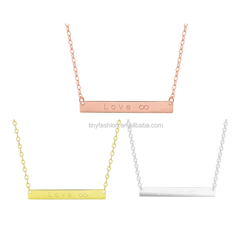 Silver/Rose Gold/Gold personalized initial Tiny Copper Custom name Bar Necklace, N/a
Silver/Rose Gold/Gold personalized initial Tiny Copper Custom name Bar Necklace, N/a
