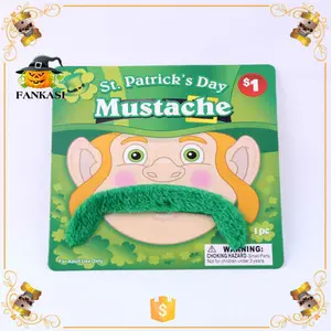 wholesale green st. patrick"s day mustache