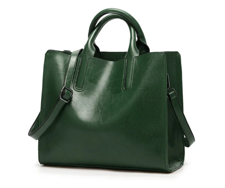 MJ Women Shoulder Bag PU Leather Women's Hot Sale Handbag Tote Bag Leather Crossbody Messenger Bags for Girls Solid Big Capacity (15)