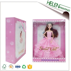 custom paper gift american girl doll box with window