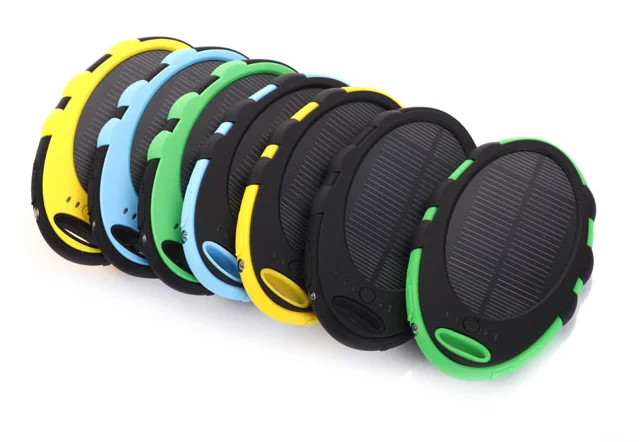 Custom Logo Waterproof Portable Solar Power Bank with LED Light for Chiarging for Xiaomi - ANKUX.COM