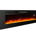 60" decor flame modern decorative remote control Wall Recessed mounted Electric Fireplace