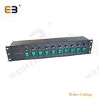 12 Way 19" 2u IEC60320 C13 & C19 Individually Fused PDU