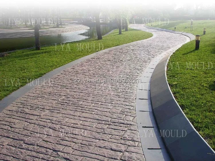 Different design durable decorative concrete stamp mats, View concrete