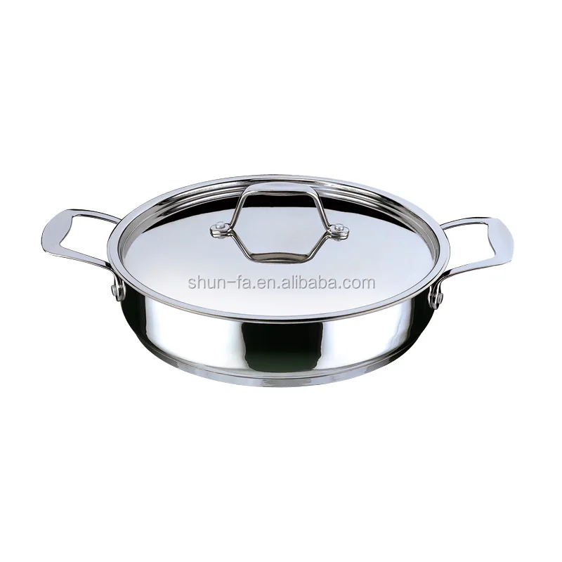 Kitchen accessories metal casserole cooking pots stainless steel cookware