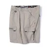 Wide plaid casual shorts men's big trend loose straight cargo shorts wide summer hawaiian shirts