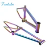 Customized logo colorful matt 16'' 18'' 20'' wholesale best selling freestyle bicycle chromoly#4130 bmx folding frame bike