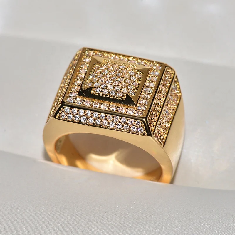 Gold Bling Hop Big Rectangle Band Rings for Man Fashion Silver Party Jewelry Best Gift Silver 2019
Gold Bling Hop Big Rectangle Band Rings for Man Fashion Silver Party Jewelry Best Gift Silver 2019