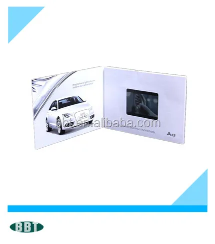lcd video card for advertising digital display lcd greeting card