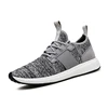 High quality new design school knit gray sneakers comfortable outdoor men custom athletic shoes