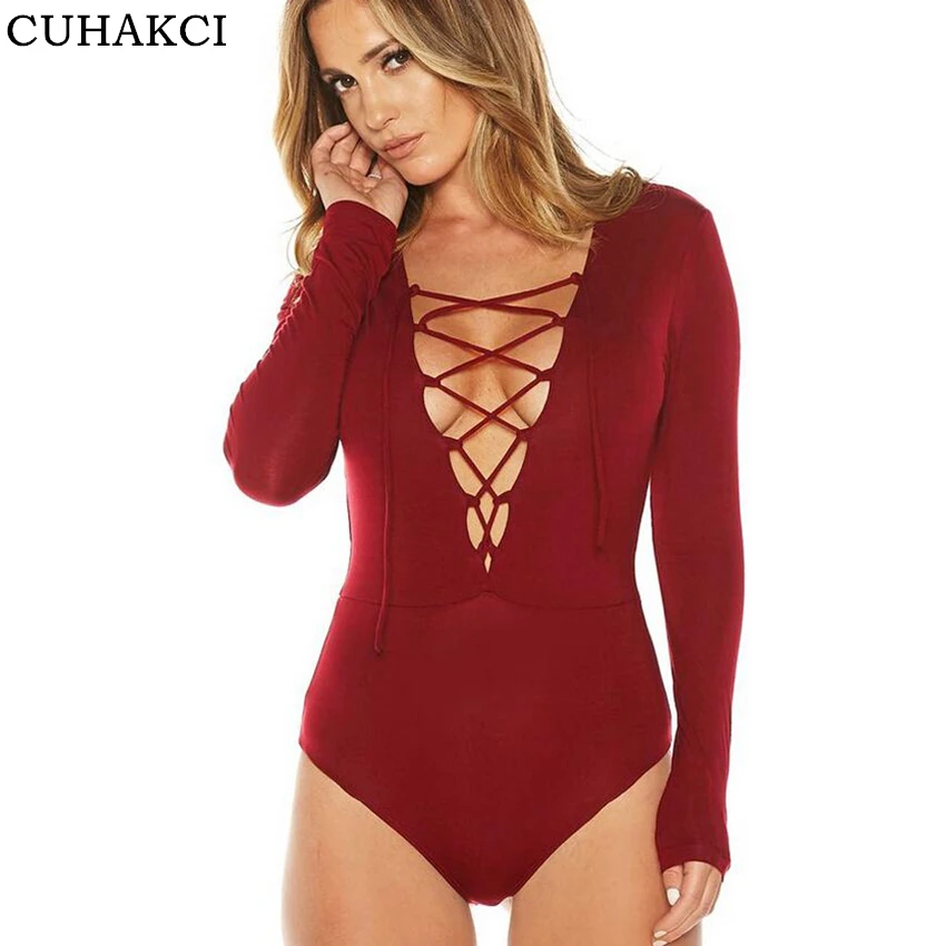 CUHAKCI Sexy Hollow Out Bodysuit Cross Front Sweetheart Jumpsuit Women Summer Long Sleeve Bodysuit, Black, white, army green, wine red
CUHAKCI Sexy Hollow Out Bodysuit Cross Front Sweetheart Jumpsuit Women Summer Long Sleeve Bodysuit, Black, white, army green, wine red