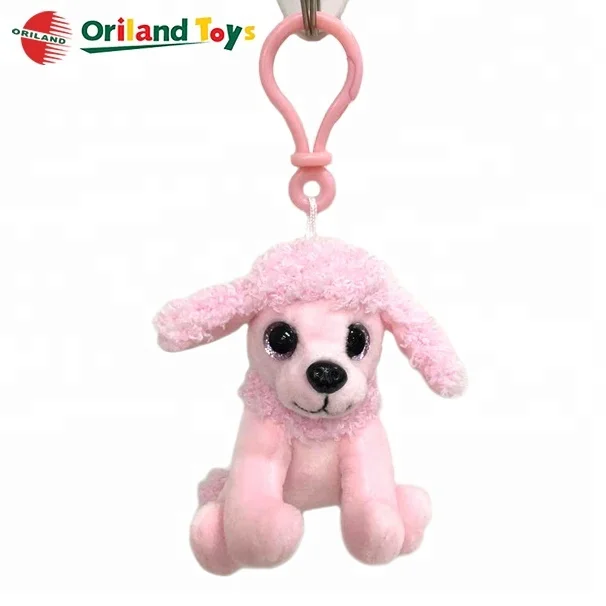 stuffed pink poodle