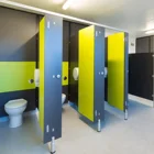 HPL compact laminate Toilet partition system HPL Phenolic Compact Laminate Toilet Cubicle Partition System