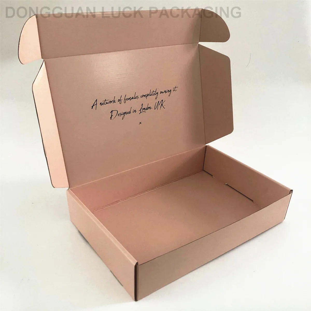 logo folding recycled corrugated kraft paper box packaging