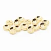 custom made 10mm 16L plain design round sewing 4 hole gold alloy polo shirt button