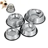 High Quality Rubber Non-slip Dog Feeder Metal Stainless Steel Pet Bowl
