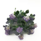 ivy leaf custom color bunch artificial hanging foliage purple rose flower