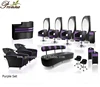 China supplies beauty hair salon furnitures and equipment purple set