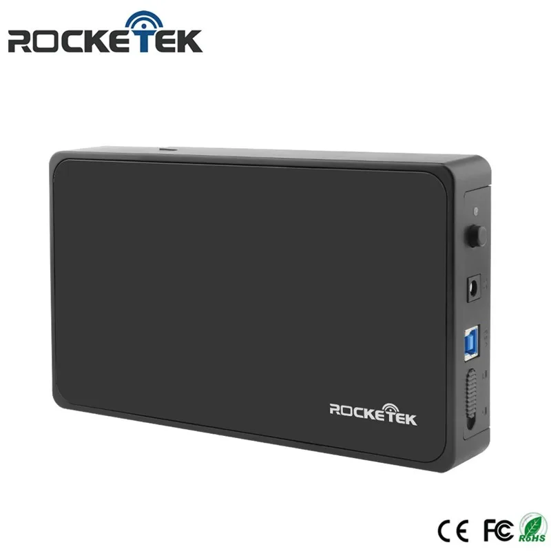 Rocketek wholesale factory price External 3.5inch USB3.0 to SATA HDD Enclosure Support to 4TB Hard disk Drive