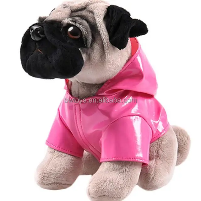 2018 new year gifts cute puppy with rain clothes doggie dolls 22