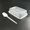 Disposable stackable chinese container rectangular 500ml for food / sandwich storage