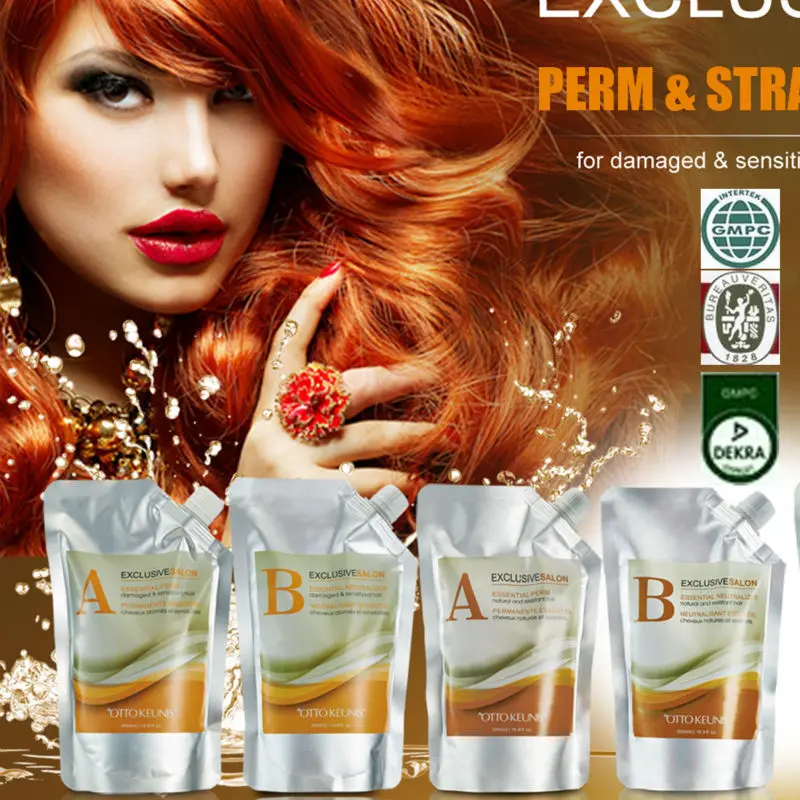 Salon Use Perm Permanent Curly Hair Prem Cream For Demaged Hair
