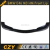 Carbon Fiber Auto Spoiler E46 M3 Front Chin Lip For BMW E46 M3