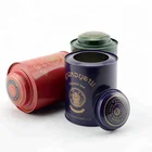 Luxury tea tins china supplier empty metal tea can for round tea tin canister multicolor tin box