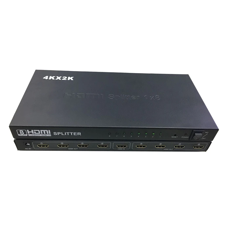 4K 2k HDMI Splitter 1x8 8 Port HDMI Splitter 1 in 8 out For TV - ANKUX.COM