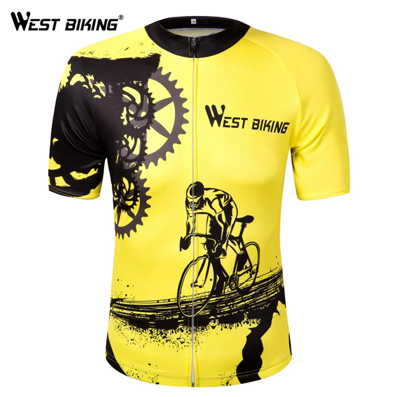 WEST BIKING Bike Short Sleeve Team Women/Men Yellow Spandex Cycling Jersey Tops/Short Sleeve Bike Clothing Summer Cycling Jersey
WEST BIKING Bike Short Sleeve Team Women/Men Yellow Spandex Cycling Jersey Tops/Short Sleeve Bike Clothing Summer Cycling Jersey