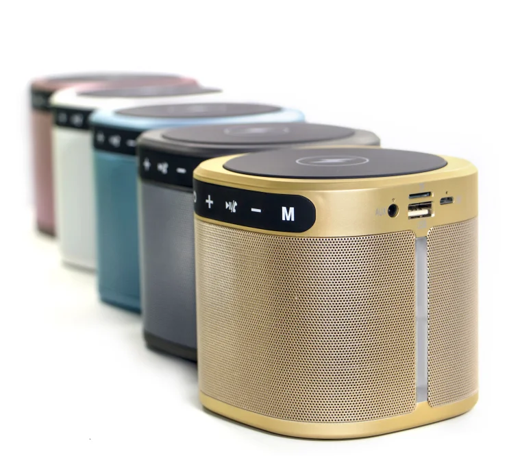 Wireless Charging Portable Super Bass Bluetooths Speaker With 1800mAh Powerbank - ANKUX.COM