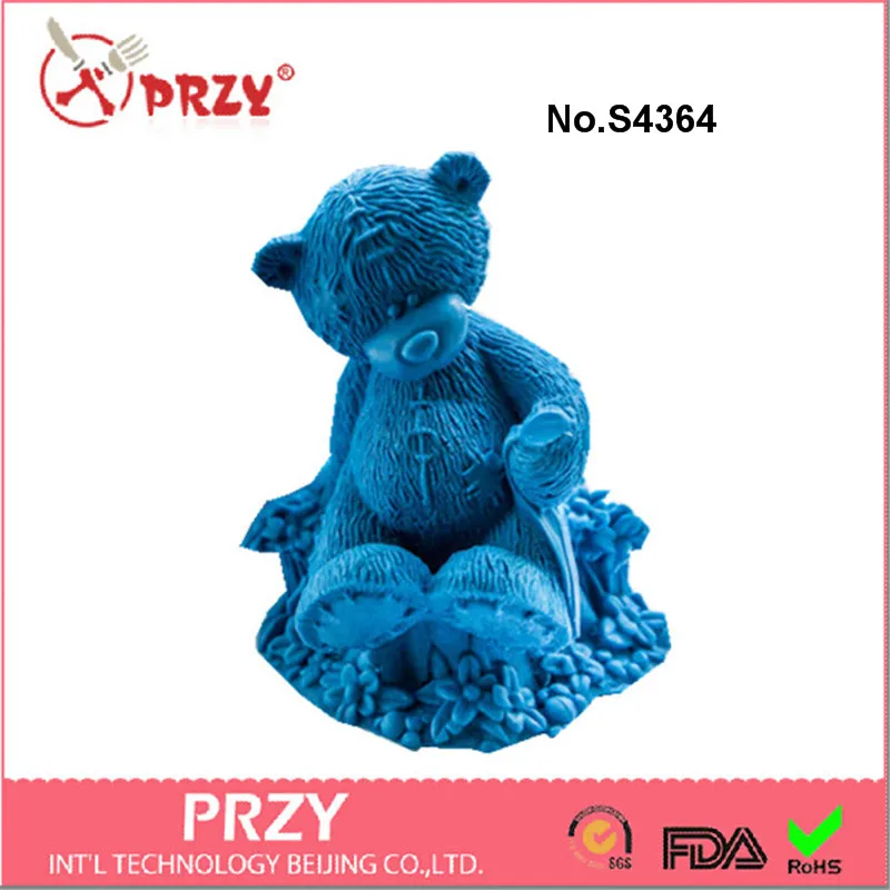 Teddy on a Stump 3d Mold.jpg