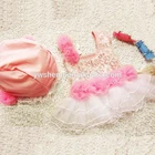 2017 children bikini girls clothes pink and white sexy lace summer kids bikini girl