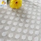 High Quality white big polka dot mesh nylon spandex lace fabric for wedding dress