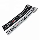 DGXL hot sell favorable price for underwear pants custom logo woven jacquard nylon elastic waistband