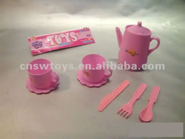 Teesache Spielwaren der Teesatz-Spielwarenplastikteekanne gesetzte spielt gesetzter Teacup PS2307052