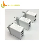 UK market hot selling mobile phone multiple usb qc3.0 wall charger with CE FCC ROHS