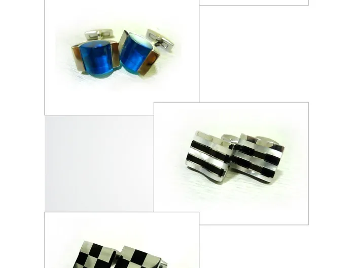Shiny cz horseshoe design china cheap cufflinks