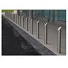 Round red street Stainless Steel safety Bollard for sale