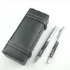 Nanchang Huashilai embossed profile grape shape on leather pen w/ leather box packaging gift pen set 3D pen