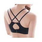 Sexy Beauty Back Cross Straps Active Wear Quick Dry Running Womens Tank Tops Yoga Bra