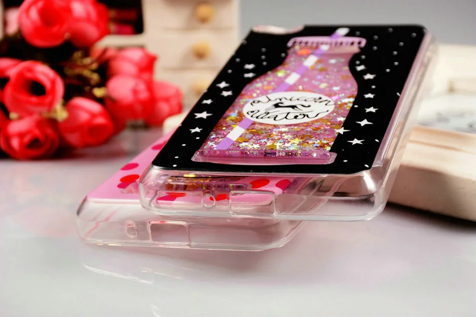 WHAY Redmi4A Case For Xiaomi Redmi 4A Cases Glitter Quicksand Liquid Silicone Phone Case For Xiaomi Redmi 4A Case Cute (4)