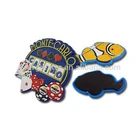 custom 3d fridge magnet,fridge magnet material soft PVC animal fish shape fridge magnet