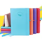 a6 notepad with elastic band and pen slot custom logo journal cheap school notebook hardcover